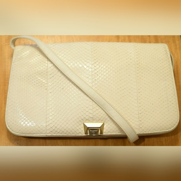 GUCCI Snakeskin Convertible Evening Bag / Clutch - Picture 6 of 8